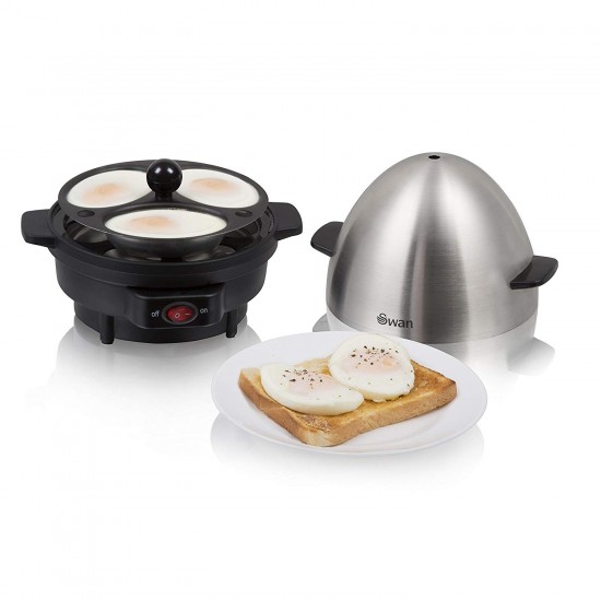 Kitchen Electronics Swan 7 Egg Boiler and Poacher, Featuring